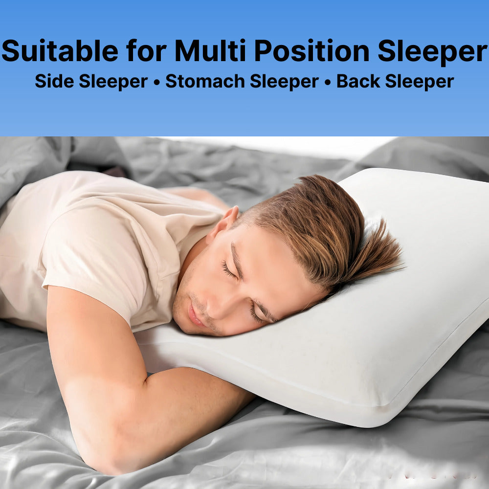 Natural Latex Pillow | Ergonomic Design with Ventilated Support | Ideal for Side Sleepers' Shoulder Relief 6