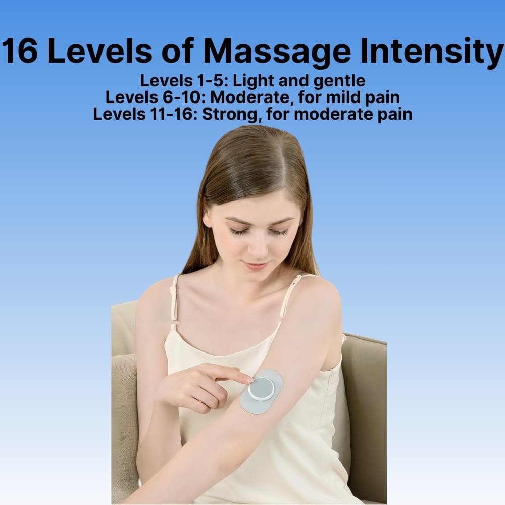 Portable Muscle Stimulator | Wireless TENS Machine with LCD Display & Charging Case for Effective Pain Relief 4
