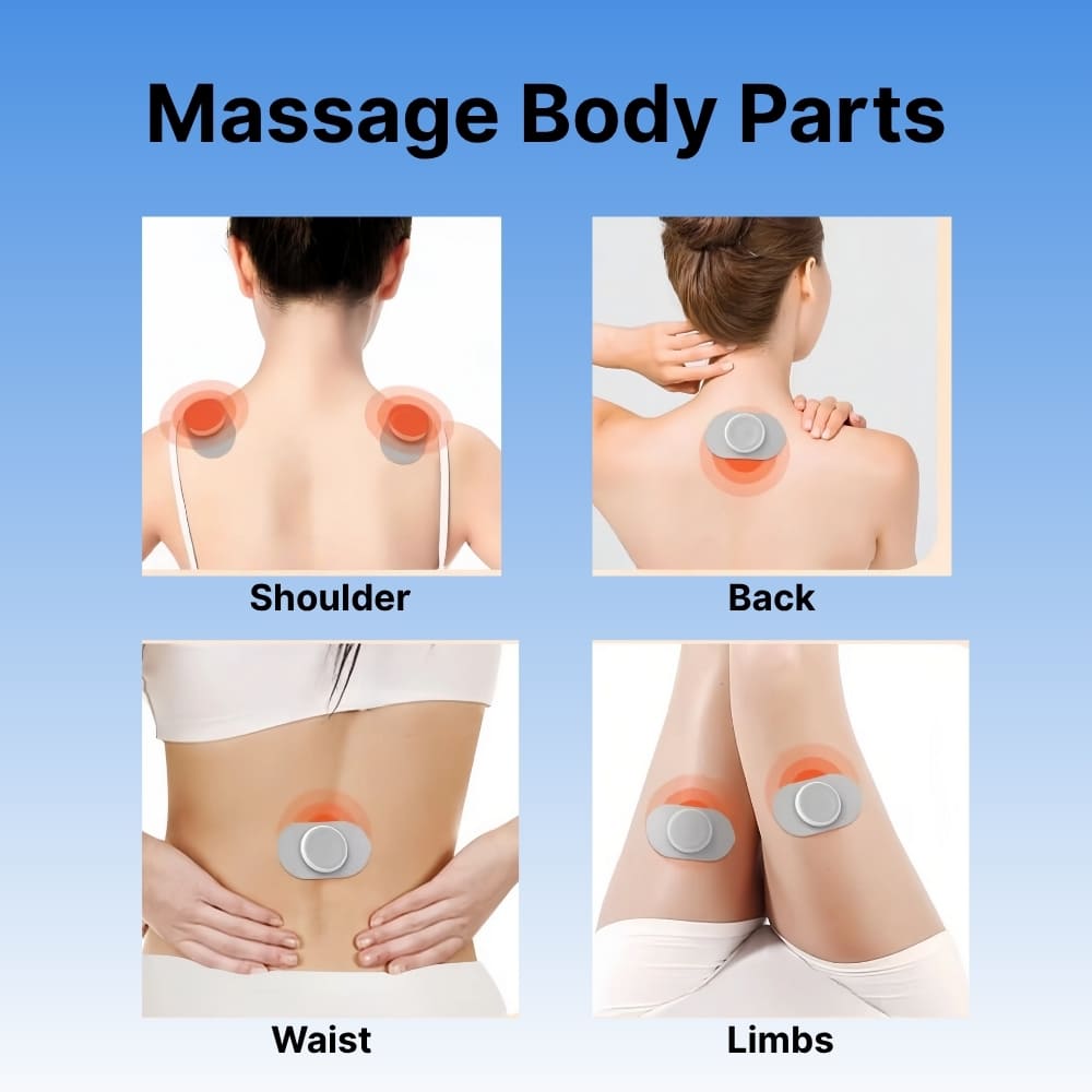 Portable Muscle Stimulator | Wireless TENS Machine with LCD Display & Charging Case for Effective Pain Relief 5