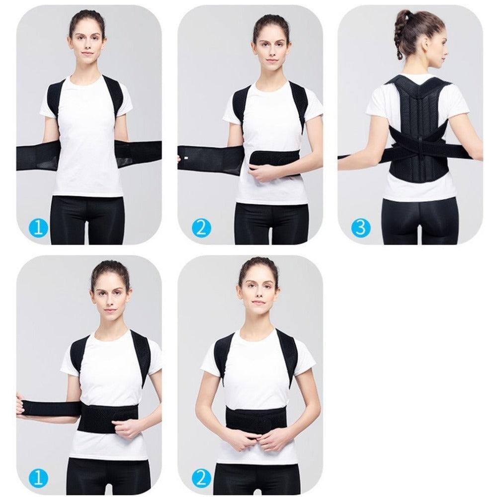 Posture Corrector Pro | Adjustable Back Support Brace with Breathable Padding | Comfort and Pain Relief for Improved Posture 4