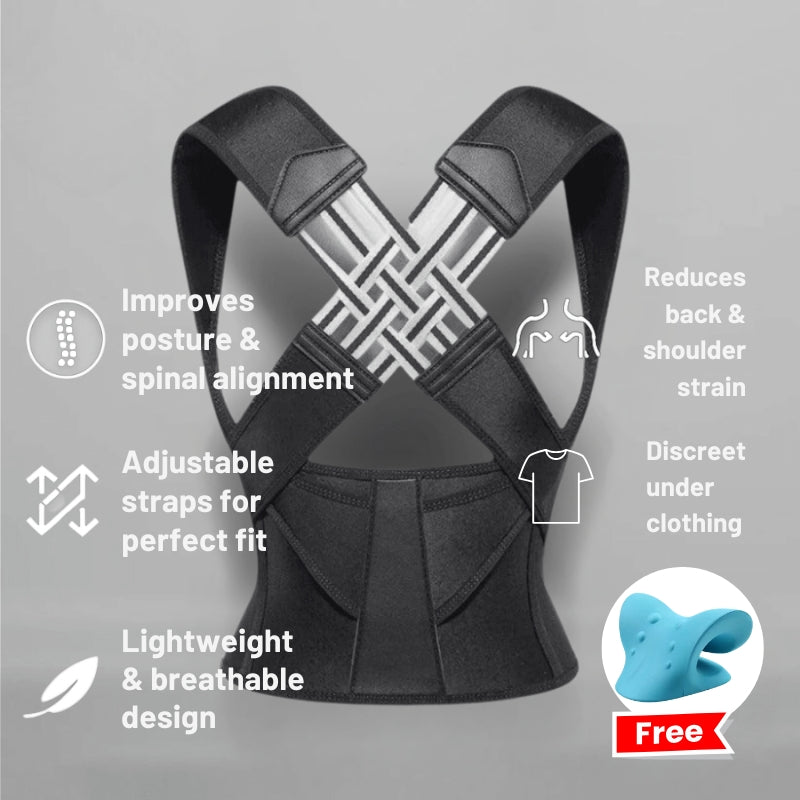 Posture Perfect | Adjustable Back Posture Corrector with Ergonomic Support | Comfort and Alignment for Improved Posture 0