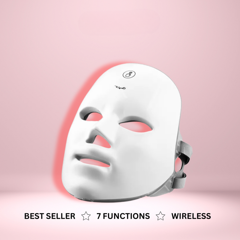 Radiant Glow | Red Light Therapy Facial Mask with Adjustable Fit | Anti-Aging Skin Rejuvenation for Youthful Appearance 0