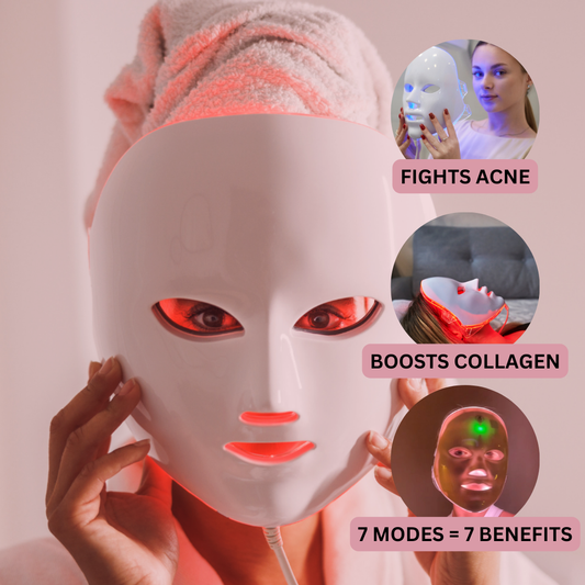 Radiant Glow | Red Light Therapy Facial Mask with Adjustable Fit | Anti-Aging Skin Rejuvenation for Youthful Appearance 1