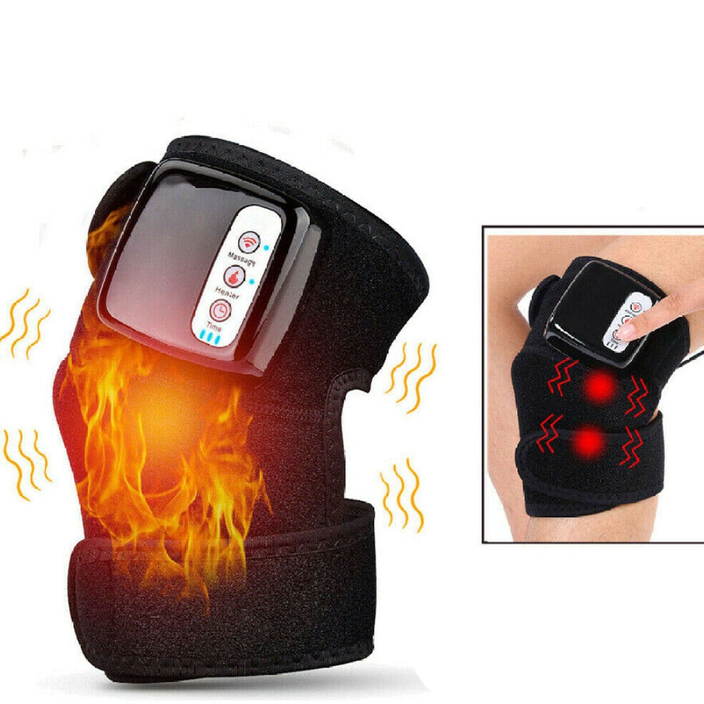 Rechargeable Knee Massager with Adjustable Heat & Vibration | Cordless Relief for Arthritis Pain 1