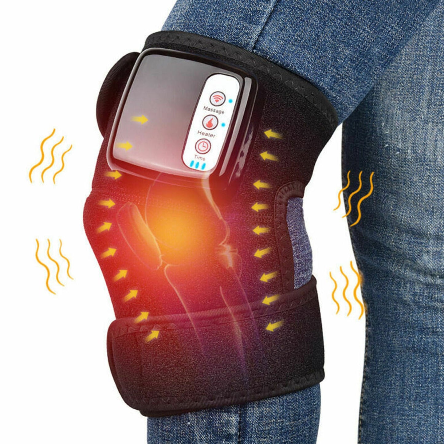 Rechargeable Knee Massager with Adjustable Heat & Vibration | Cordless Relief for Arthritis Pain 2