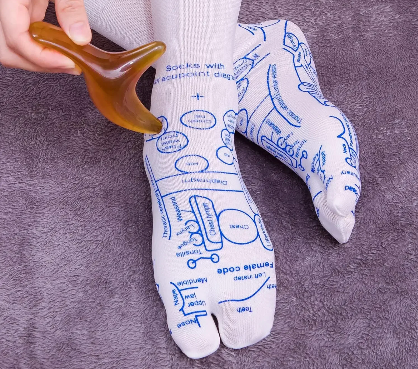 Reflexology Comfort Socks | Therapeutic Foot Massage with Massage Nodes | Soft Cotton Blend for Enhanced Relaxation 3
