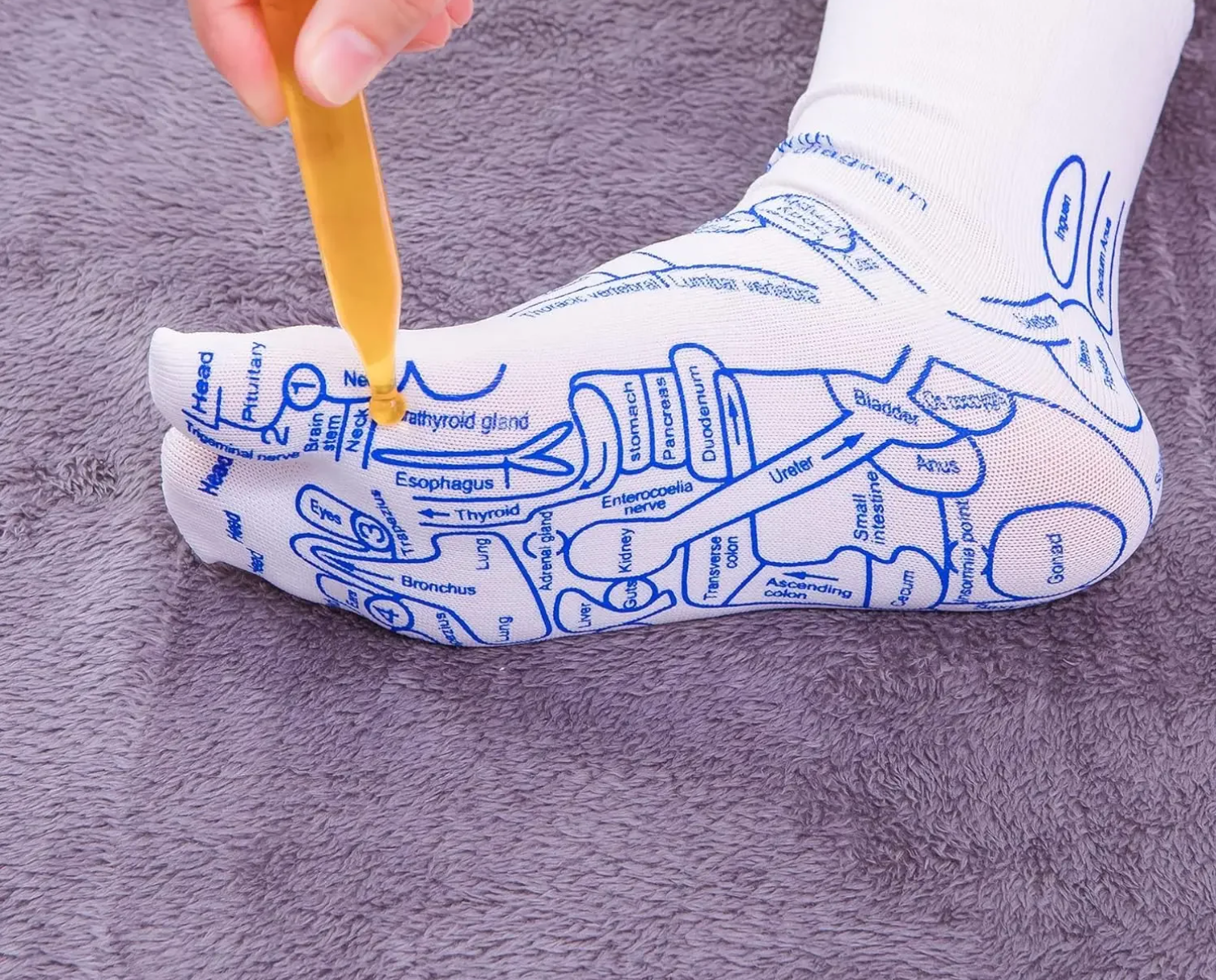 Reflexology Comfort Socks | Therapeutic Foot Massage with Massage Nodes | Soft Cotton Blend for Enhanced Relaxation 4