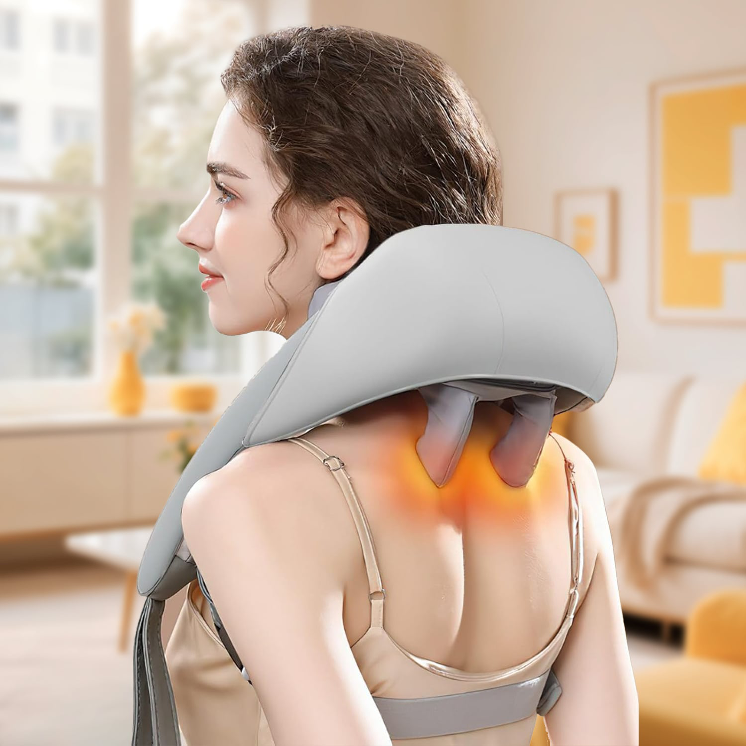 RelaxEase | Neck and Shoulder Massager with Adjustable Heat Settings | Portable Relief for Stress and Tension 1
