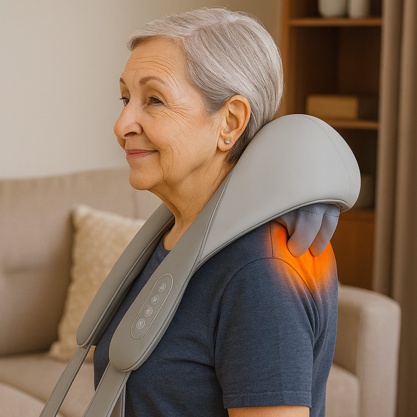 RelaxEase | Neck and Shoulder Massager with Adjustable Heat Settings | Portable Relief for Stress and Tension 2