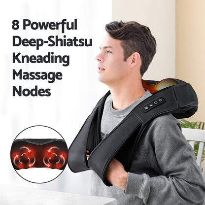 RelaxEase | Neck and Shoulder Massager with Heating Function | 8 Adjustable Massage Nodes for Ultimate Comfort 3