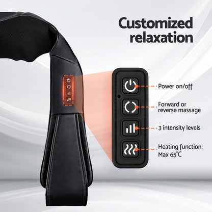 RelaxEase | Neck and Shoulder Massager with Heating Function | 8 Adjustable Massage Nodes for Ultimate Comfort 4