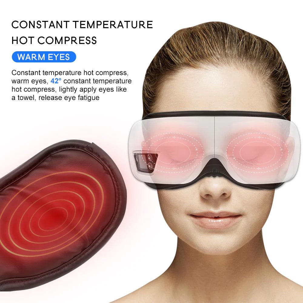 Relaxation Haven | 4D Eye Massager with Air Compression & Bluetooth Music | Portable Eye Relief for Stress Relief and Fatigue 3