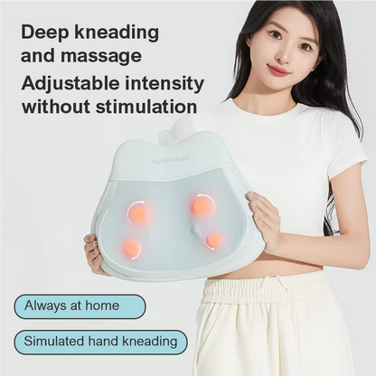 Relaxation Haven | Massage Pillow with 3D Kneading & Heat Therapy | Ergonomic Design for Ultimate Muscle Relief 5