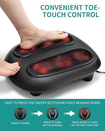 Relaxation Haven | Shiatsu Foot Massager with Soothing Heat | Ergonomic Design for Foot and Calf Relief 1