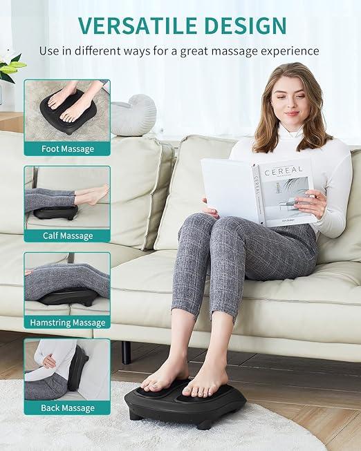 Relaxation Haven | Shiatsu Foot Massager with Soothing Heat | Ergonomic Design for Foot and Calf Relief 2