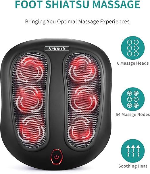 Relaxation Haven | Shiatsu Foot Massager with Soothing Heat | Ergonomic Design for Foot and Calf Relief 5