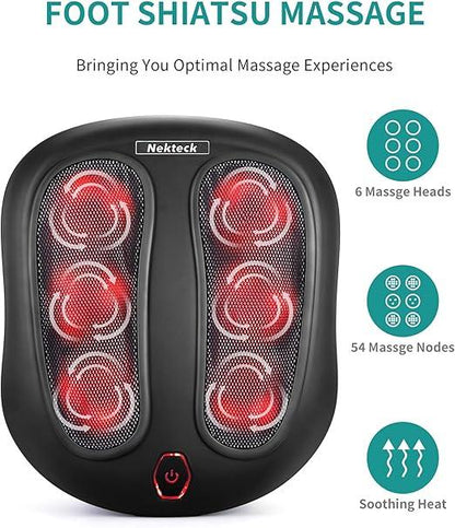 Relaxation Haven | Shiatsu Foot Massager with Soothing Heat | Ergonomic Design for Foot and Calf Relief 5