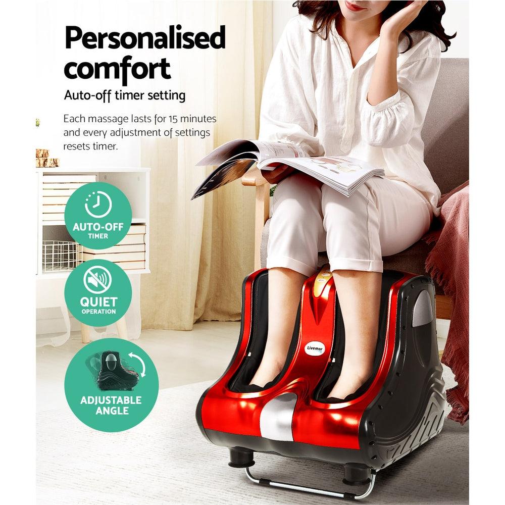 Relaxation Haven | Shiatsu Foot and Calf Massager with 360° All-Dimensional Massage | Customized Settings for Ultimate Comfort 7
