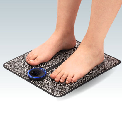 Revitalizing EMS Foot Massager Mat with Custom Intensity Settings for Pain Relief 2