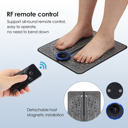 Revitalizing EMS Foot Massager Mat with Custom Intensity Settings for Pain Relief 4