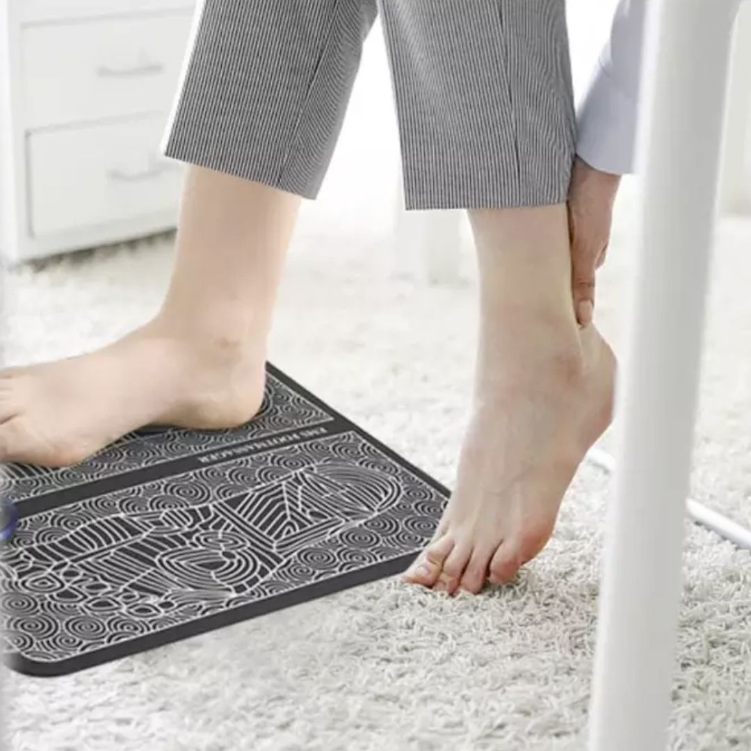 Revitalizing EMS Foot Massager Mat with Custom Intensity Settings for Pain Relief 5