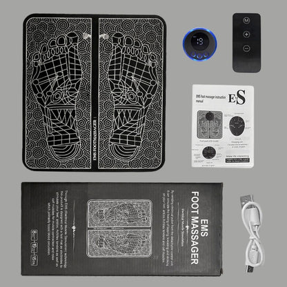 Revitalizing EMS Foot Massager Mat with Custom Intensity Settings for Pain Relief 6
