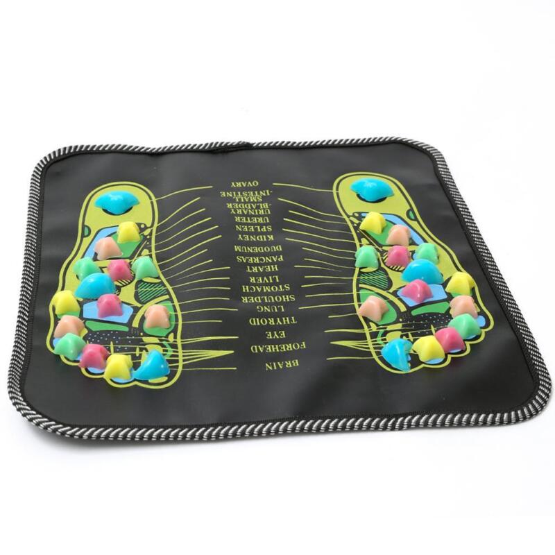 Revitalizing Reflexology Foot Massage Mat with Therapeutic Stones | Portable Design for Stress Relief and Enhanced Circulation 1