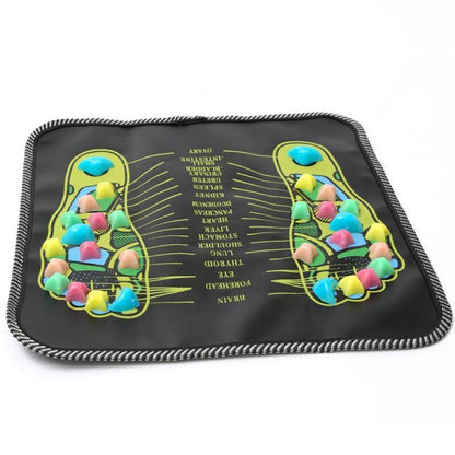 Revitalizing Reflexology Foot Massage Mat with Therapeutic Stones | Portable Design for Stress Relief and Enhanced Circulation 1