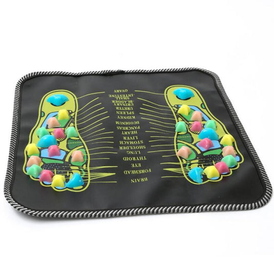 Revitalizing Reflexology Foot Massage Mat with Therapeutic Stones | Portable Design for Stress Relief and Enhanced Circulation 1