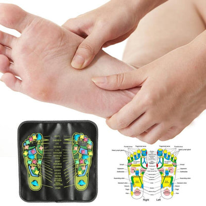 Revitalizing Reflexology Foot Massage Mat with Therapeutic Stones | Portable Design for Stress Relief and Enhanced Circulation 4
