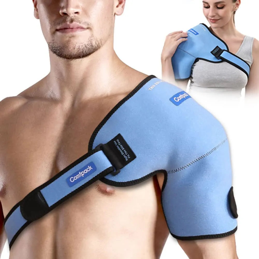 Shoulder Ice Pack | 3D Design for Hot & Cold Therapy | Adjustable Straps for Pain Relief 0