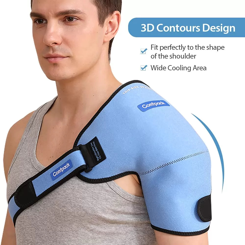 Shoulder Ice Pack | 3D Design for Hot & Cold Therapy | Adjustable Straps for Pain Relief 1