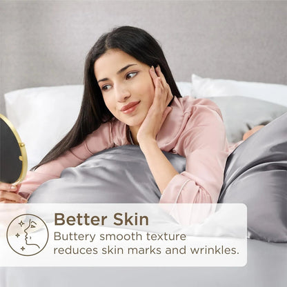 Silk Pillowcase Set | Mulberry Silk Pillow Cases for Hair & Skin Care 3