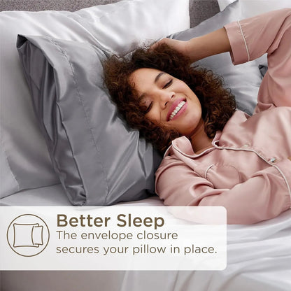 Silk Pillowcase Set | Mulberry Silk Pillow Cases for Hair & Skin Care 4