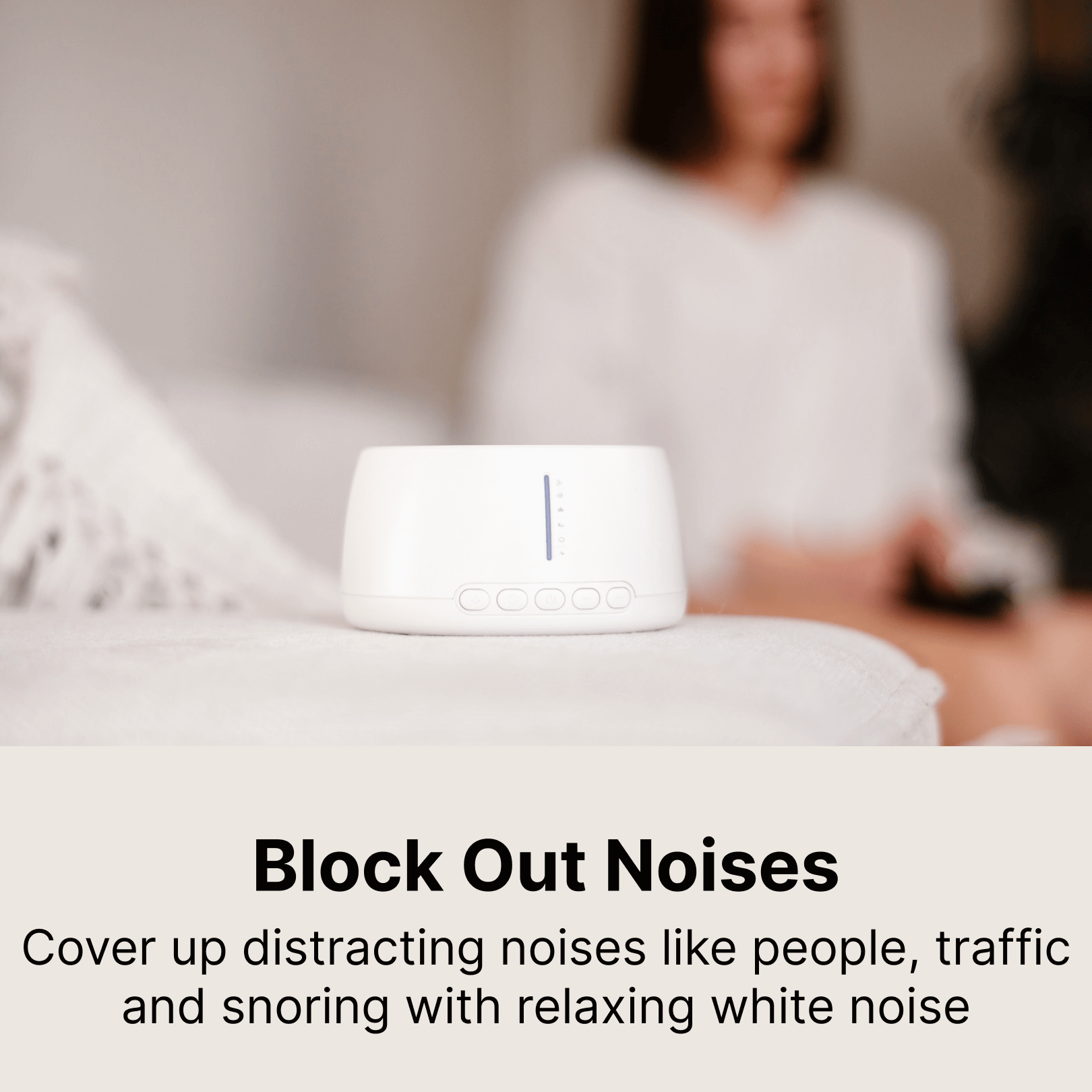 Sleep Sound Machine | Portable White Noise Generator with 30 Sounds | Relaxation Aid for Better Sleep 4