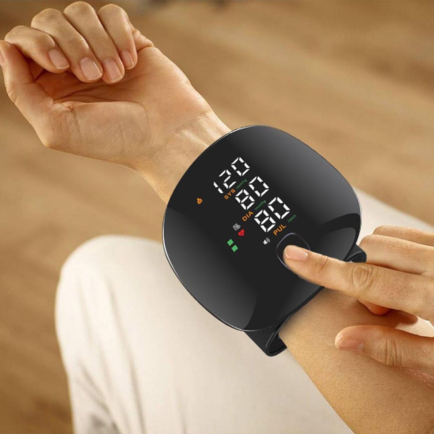 Smart Health Tracker | Blood Pressure Monitor with Dual User Memory | Accurate Readings for On-the-Go Health Monitoring 0