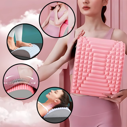 Spinal Relief | Back Stretcher for Lower & Upper Back with 3-Level Adjustable Arch | Portable Tool for Pain Relief and Posture Support 2