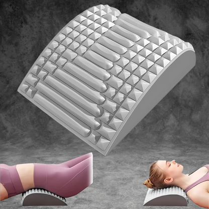 Spinal Relief | Back Stretcher for Lower & Upper Back with 3-Level Adjustable Arch | Portable Tool for Pain Relief and Posture Support 4