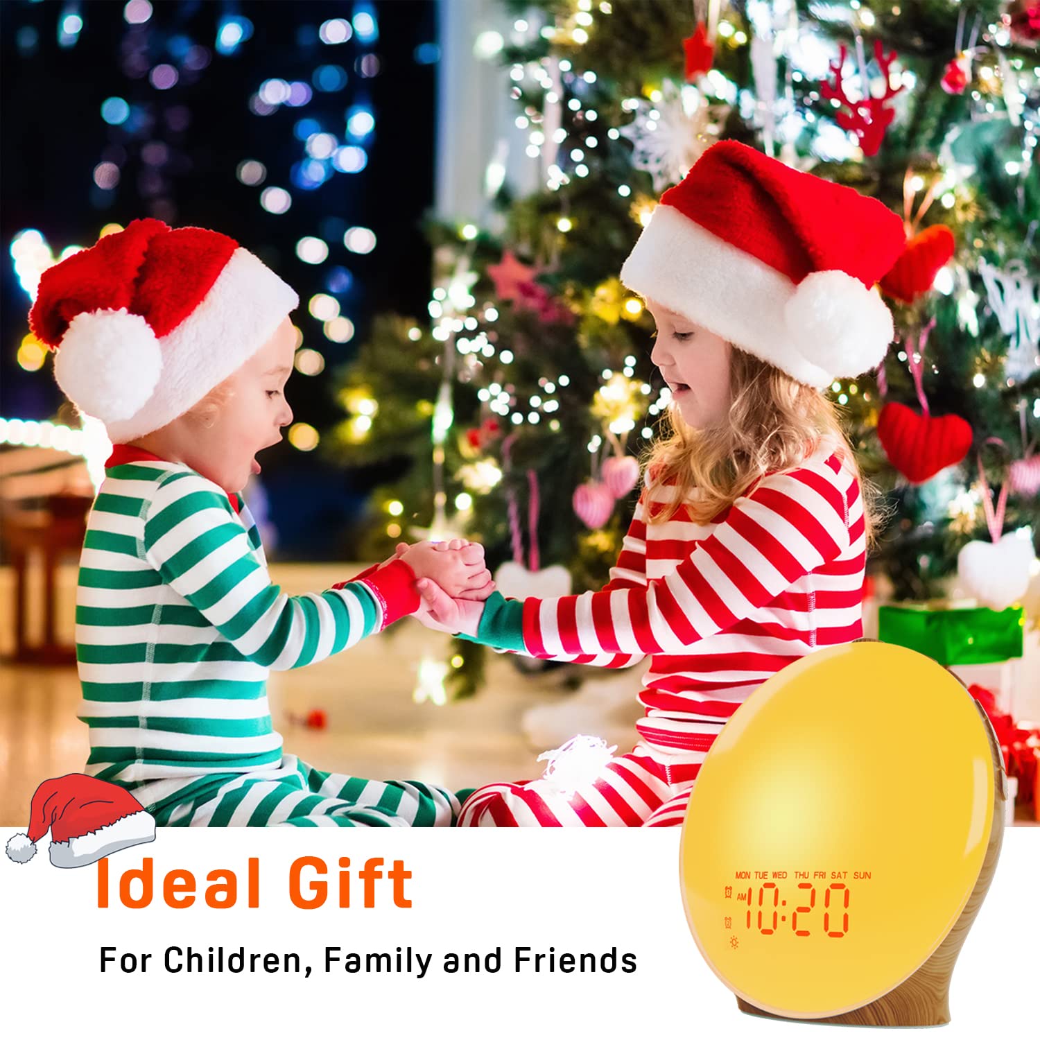 Sunrise Alarm Clock | Light Alarm Clock with Dual Alarms & FM Radio | Colorful Night Light for Gentle Mornings 6
