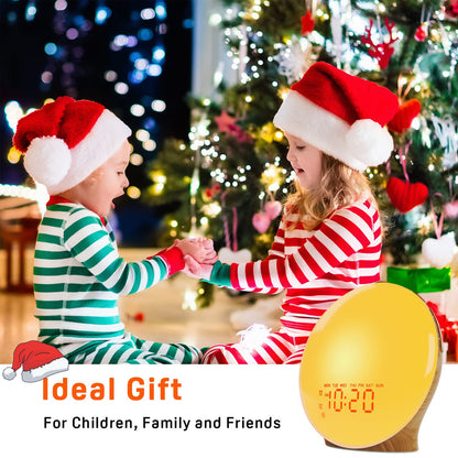 Sunrise Alarm Clock | Light Alarm Clock with Dual Alarms & FM Radio | Colorful Night Light for Gentle Mornings 6