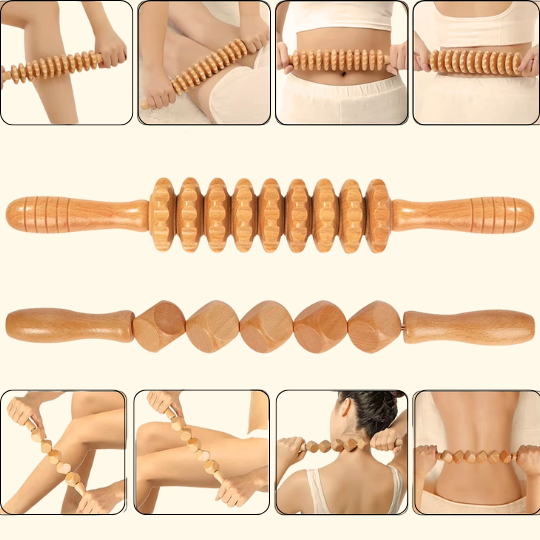 Therapeutic Wood Massage Tool Set | 6-Piece Collection with Ergonomic Design | Versatile Tools for Muscle Relief 3