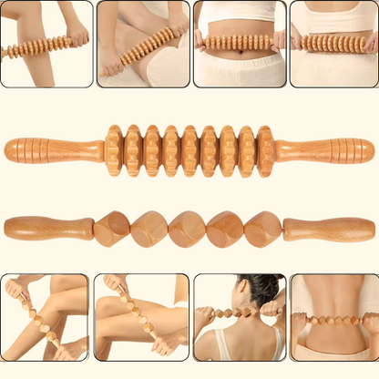 Therapeutic Wood Massage Tool Set | 6-Piece Collection with Ergonomic Design | Versatile Tools for Muscle Relief 3