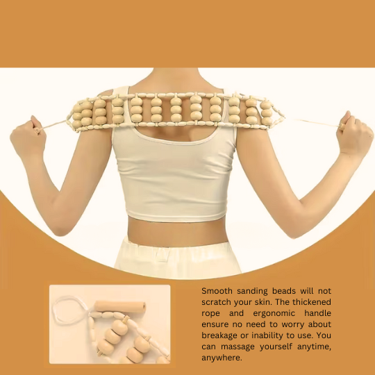 Therapeutic Wood Massage Tool Set | 6-Piece Collection with Ergonomic Design | Versatile Tools for Muscle Relief 6