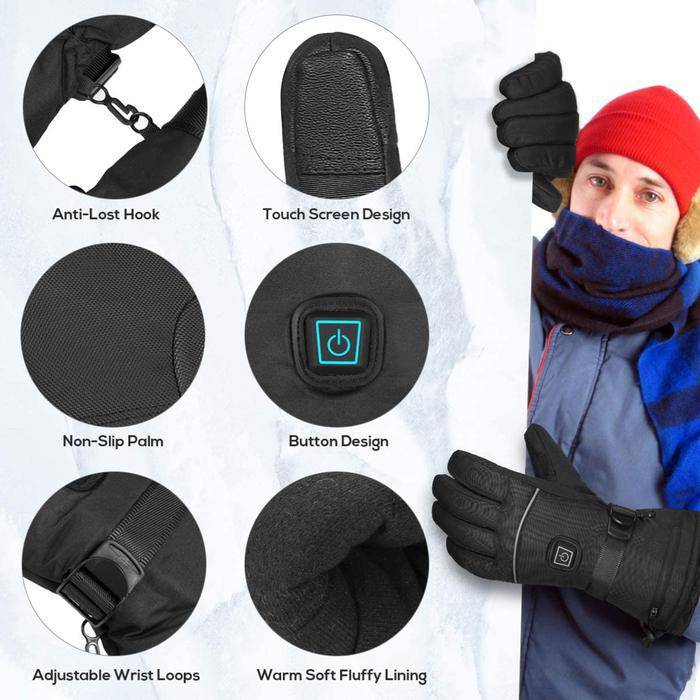 Thermal Comfort | Heated Gloves with Touchscreen Compatibility | 3 Adjustable Heat Levels for All-Day Warmth 6