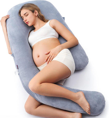 U-Shaped Pregnancy Pillow for Full Body Support with Removable Cover | Ideal Maternity Comfort for Better Sleep 6