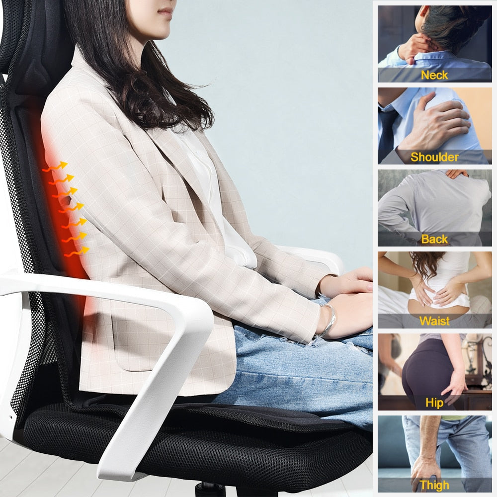 Ultimate Massage Cushion | Full Body Seat Massager with 8 Modes | Adjustable Intensity for Relaxation in Home or Vehicle 4
