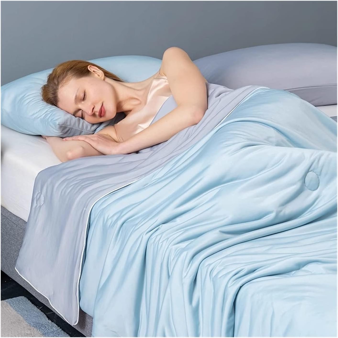 Unisex Lightweight Cooling Blanket | Soft Moisture-Wicking Sleep Solution 1
