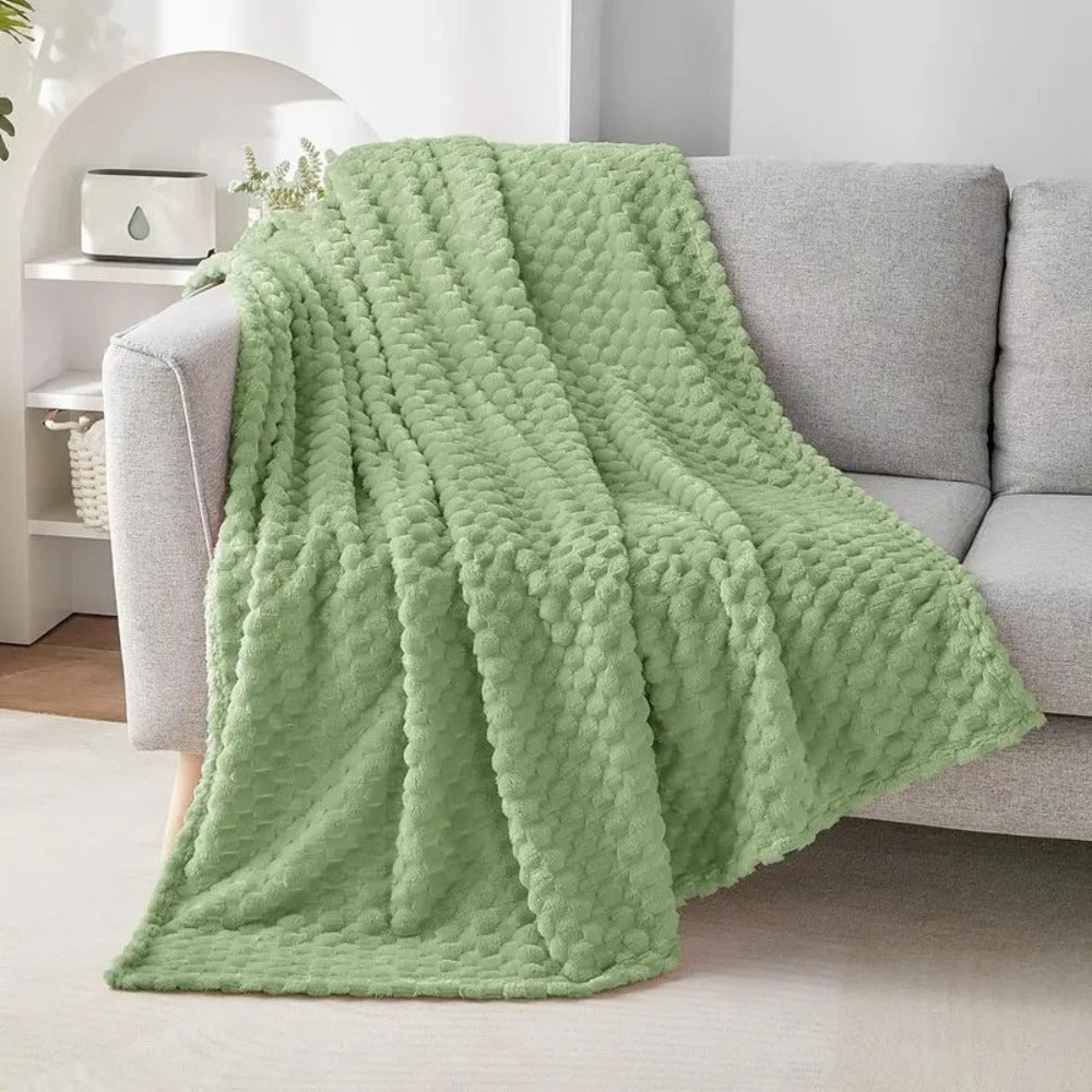 Unisex Plush Polyester Throw Blanket | Soft Cozy All-Season Decorative Throws 4