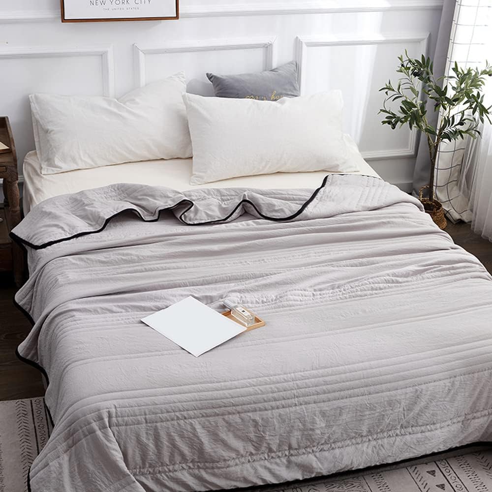 Unisex Soft Cooling Blanket | Lightweight Hypoallergenic Sleep Aid | Refreshing Comfort for Hot Sleepers 0