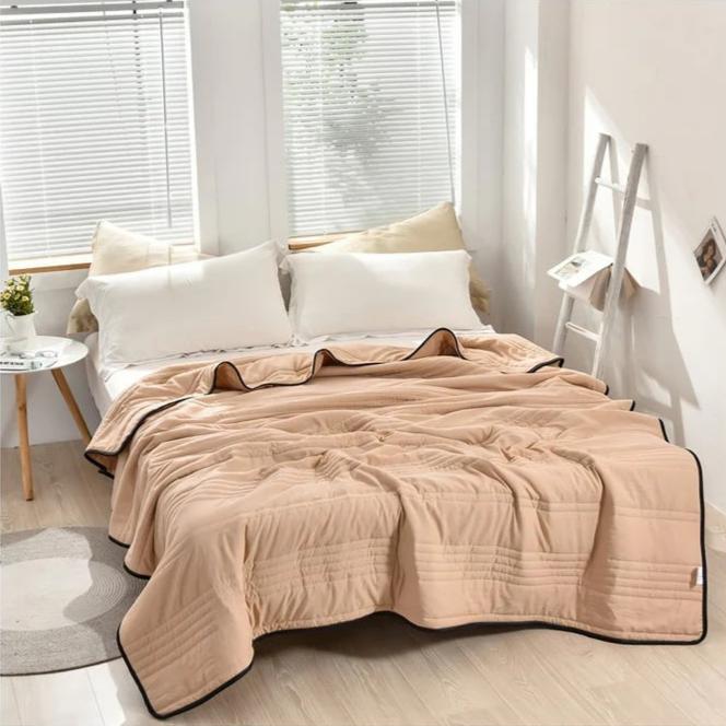 Unisex Soft Cooling Blanket | Lightweight Hypoallergenic Sleep Aid | Refreshing Comfort for Hot Sleepers 9